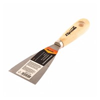 Шпательная лопатка из углеродистой стали, 60 мм, деревянная ручка// Sparta
