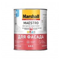 Краска Maestro Marshall фасадная BW 0,9 л