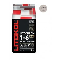 Затирка LITOCHROM 1-6 EVO LE 120 жемчужно-серый (2 кг)
